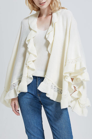 Ruffle Knit Wrap - Shopmossrose
